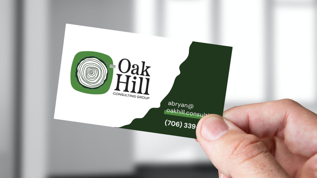 Oak Hill Business card Mockup